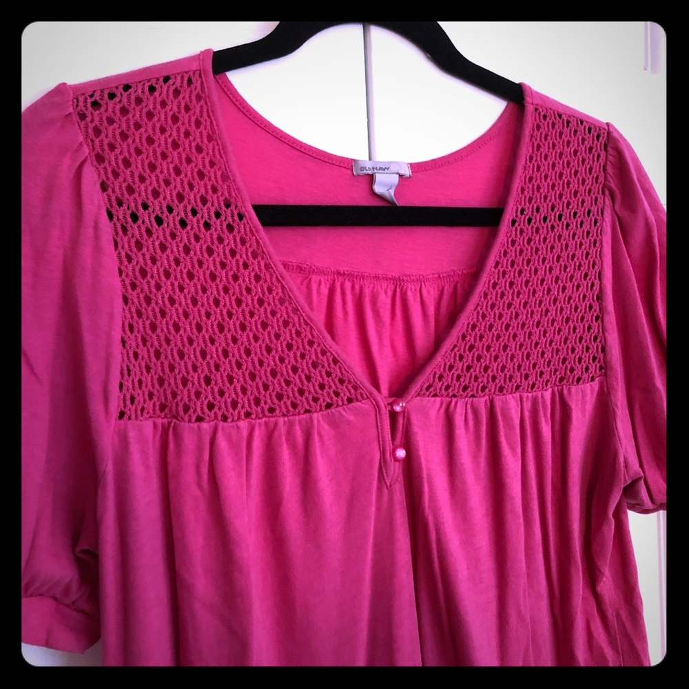 💗 GUC 💗 Pink Short Sleeved Top Old Navy L